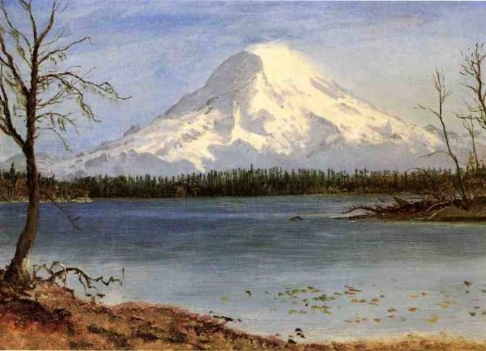 Bierstadt Albert Lake in the Rockies. , 