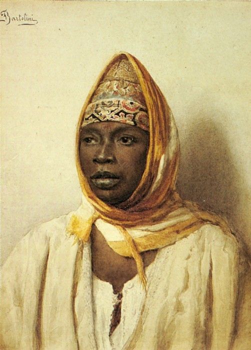 Bartolini Frederico Portrait Of An Arab Woman. Bartolini 