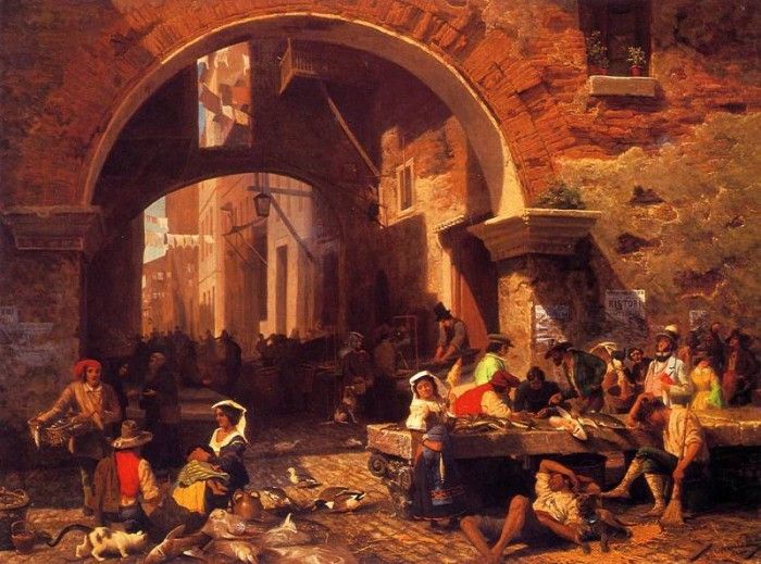Bierstadt Albert The Portico of Octavia. , 