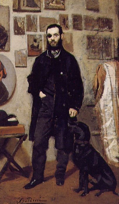 Portrait of Giuseppe Abbati 1865. Boldini, 