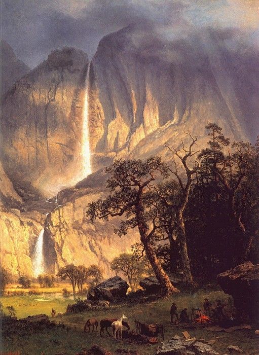 lrs Bierstadt Albert Cho Look The Yosemite Fall. , 