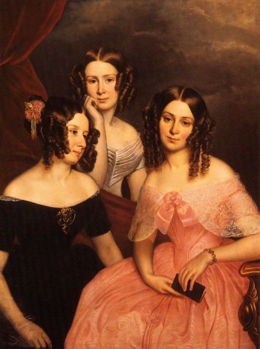 Berthon, George Theodore - The Three Robinson Sisters (end. Berthon  