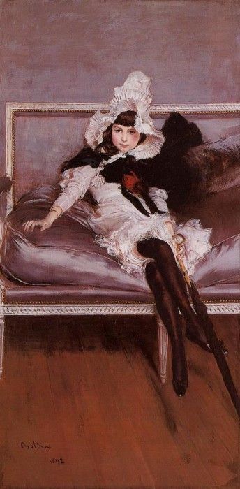 Portrait of Giovinetta Errazuriz 1892. Boldini, 