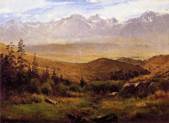 Bierstadt Albert In the Foothills of the Mountais. , 