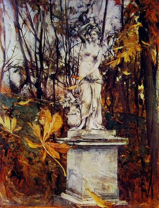 Statue in the Park of Versailles. Boldini, 
