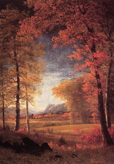 Bierstadt Albert Autumn in America Oneida County New York. , 
