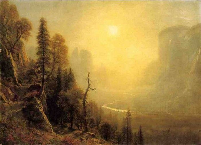 Bierstadt Albert Study for Yosemite Valley Glacier Point Trail. , 