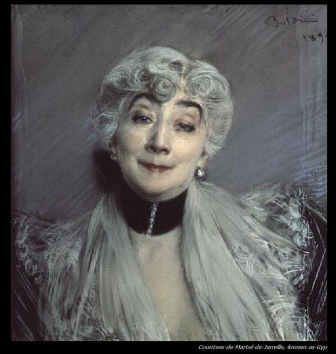 Portrait of the Countess de Martel de Janville known as Gyp 1894. Boldini, 