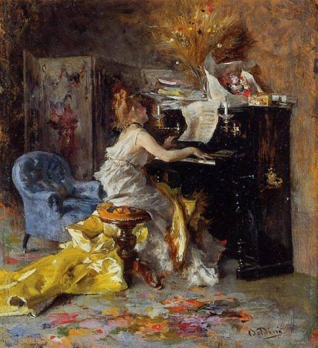 Woman at a Piano 1871 79. Boldini, 