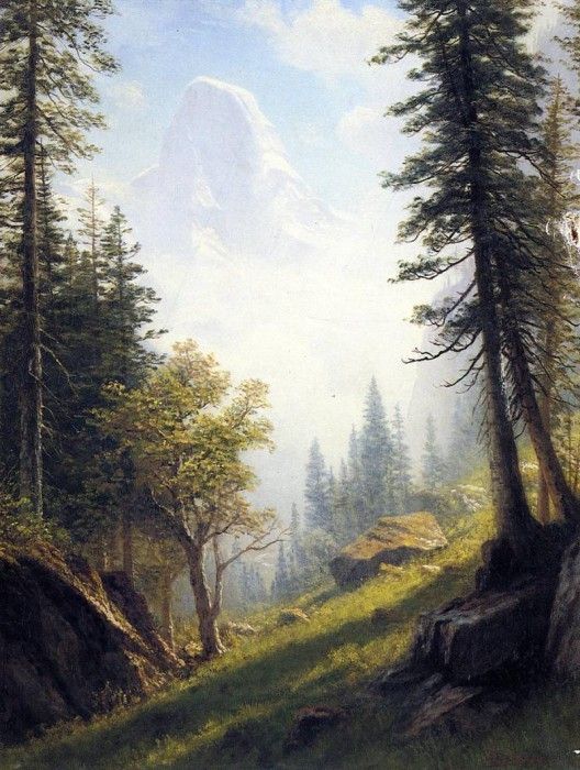 Bierstadt Albert Among the Bernese Alps. , 