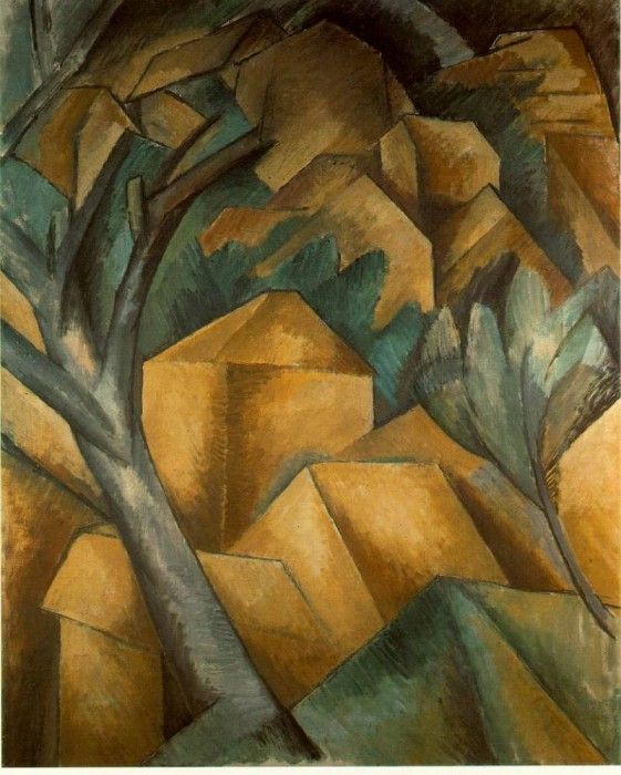 Braque Houses at LEstaque, 1908, Kunstmuseum Bern. , 