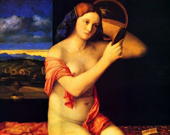 Bellini Giovanni Lady at her toilette. , 