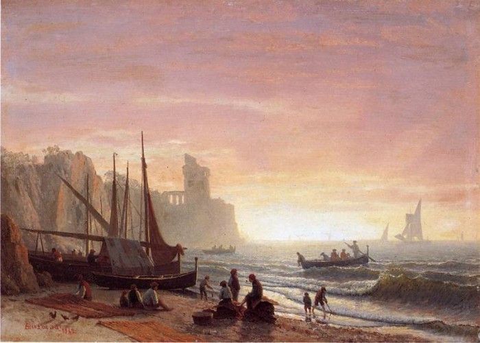 Bierstadt Albert The Fishing Fleet. , 