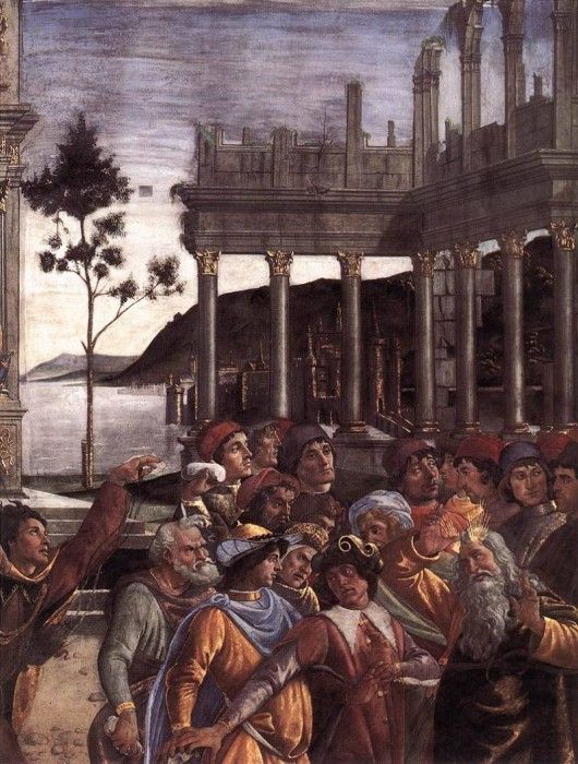 Botticelli The Punishment of Korah detail 4. , Alessandro