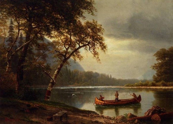 Bierstadt Albert Salmon Fishing on the Cascapediac River. , 
