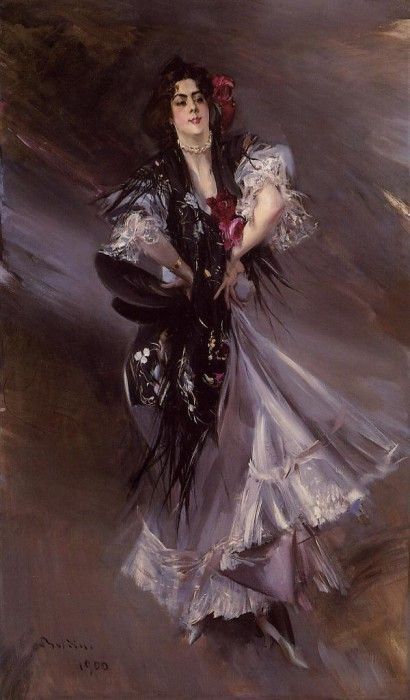 Boldini Giovanni Portrait of Anita de la Ferie -The Spanish Dancer-. Boldini, 