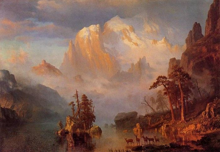 Bierstadt Albert Rocky Mountains. , 