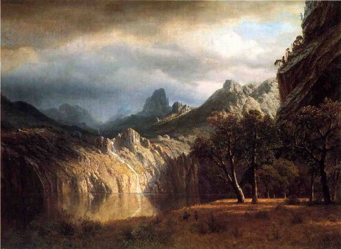 Bierstadt Albert In Western Mountains. , 