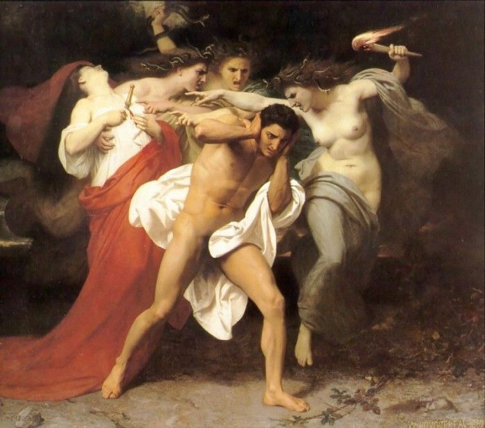 Orestes Pursued by the Furies. ,  