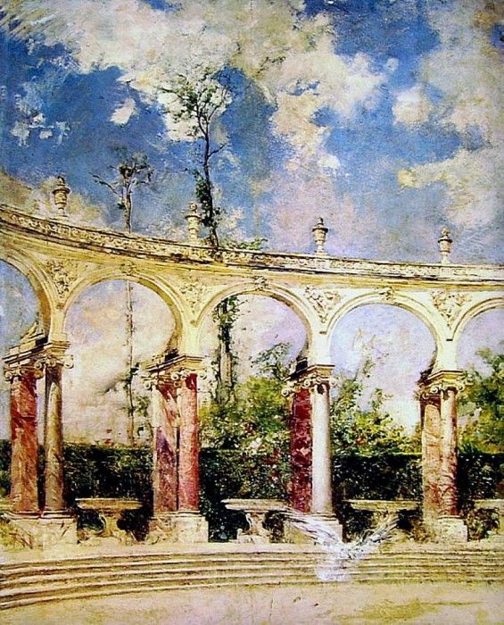 The Collonade in Versailles. Boldini, 