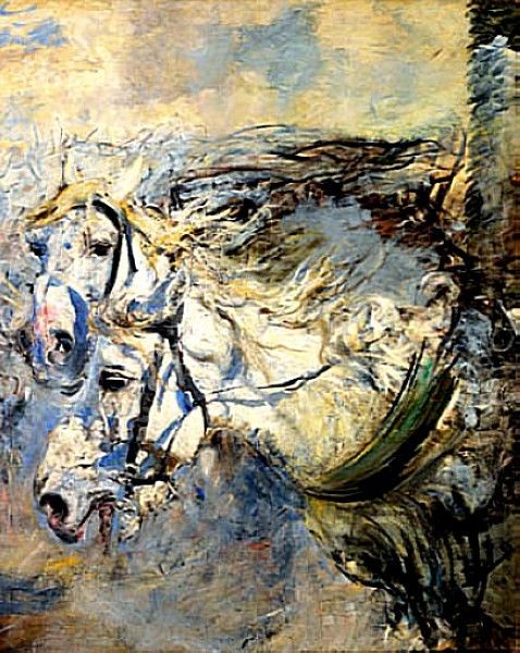 Two White Horses 188186. Boldini, 