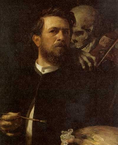 Self-Portrait with Death Playing a Fiddle 2.  