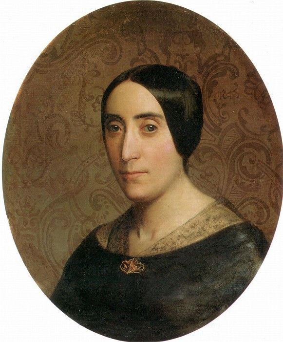 A Portrait of Amelina Dufaud Bouguereau. ,  