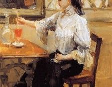 Israels Isaac Jeune fille sa refrachissant Sun. Israels, 