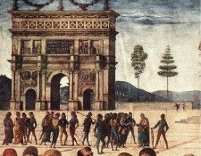 Perugino Pietro Christ Handing the Keys to St. Peter 1481 2 detail2. ���������, ������