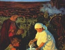 plastov tractor drivers supper 1951. 