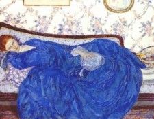 frieseke the blue gown c1917. Frieseke,  