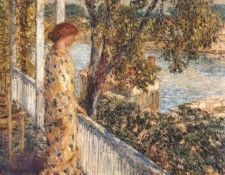 hassam listening to the orchard oriole 1902. , 