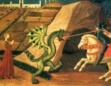 UCCELLO Paolo St George And The Dragon 1458 60. , 