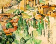 CeZANNE GARDANNE,1885-86, THE BROOKLYN MUSEUM,NY. VENTURI 43. , 