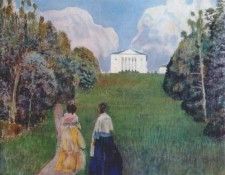 borisov-musatov in the light of the setting sun 1904. -,  (1870-1905)