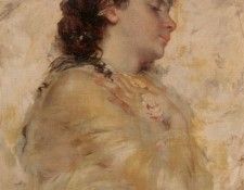 Chaplin Charles Portrait of a Young Woman in Profile. , 