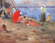 prendergast revere beach 1896. , 