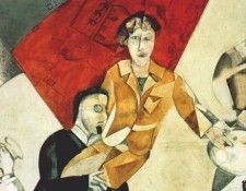 chagall detail 1, introduction to the jewish theater 1920. �����, ����