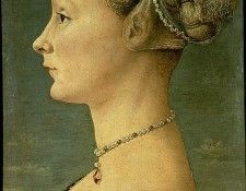 Pollaiuolo,A. Portrait of a young woman, 1460-75, 46x33 cm, .  