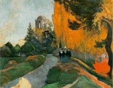 Gauguin Les Alyscamps, Arles, 1888, 91x72 cm, Musee dOrasy,. , 