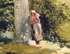 bs-ahp- Winslow Homer- Weary. , 