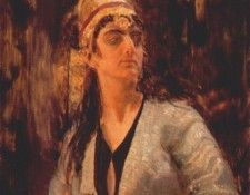 repin woman with dagger 1874-6. ,  