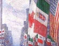 hassam italian day, may 1918. , 