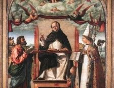 St Thomas in Glory between St Mark and St Louis of Toulouse WGA. , 