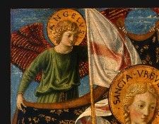 Gozzoli Saint Ursula with Angels and Donor, 1455, 47x28.6 cm. �������, �������