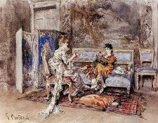 The Conversation 1870. Boldini, ��������