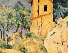 CeZANNE THE HOUSE WITH CRACKED WALLS,1892-94, COLL.IRA HAUPT. , 