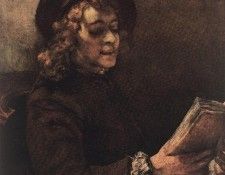 REMBRANDT TITUS READING 1656 Kunsthistorisches Museum Wien B.    