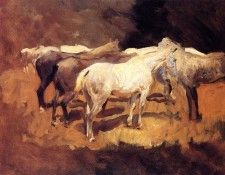 Sargent John Singer Horses at Palma. ,  
