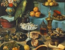 FLEGEL Georg Still Life With Parrot. , 